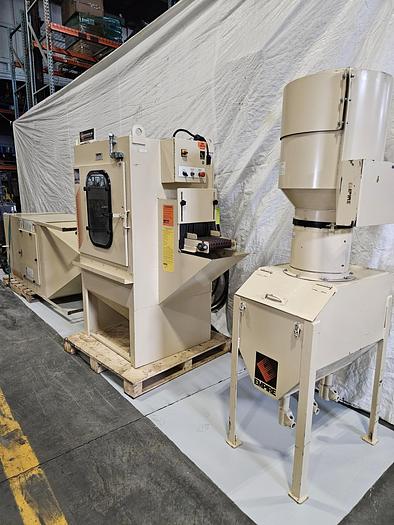 Used Empire Automatic Inline Conveyer Sand Blasting Machine Complete System Model # IL 885