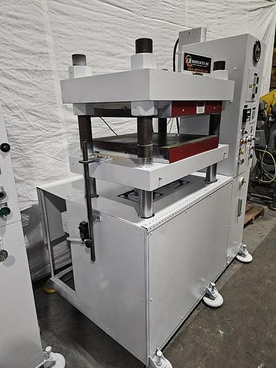Used Wabash 100 Ton Hydraulic Press Model# 100-2424-STMAC with Heated Platens Molding & Laminating 