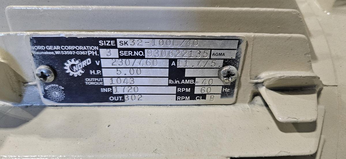 Used NELMOR G1012LS PLASTIC GRANULATOR – 5 HP - 10" x 14" FEED OPENING – 1/4" SCREEN – 230 VOLT 3 PHASE – TESTED & RUNNING