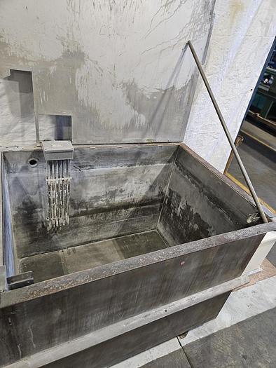 Used Stainless Steel Dipping / Holding Tank 8 Feet long x 36" wide x 36" deep two 4 foot chambers