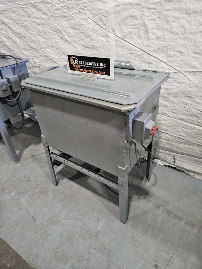 Used Greco Wet Tumbler Rotary Finishing Machine Polish Metal Automatically 110V