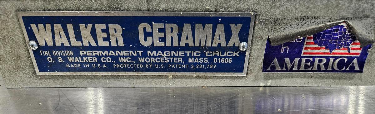 WALKER 6"×12" NEW IN BOX - PERMANENT MAGNETIC CHUCK for Surface Grinders – MODEL 612-LBP – CLAMPS & SIDE RAIL INCLUDED