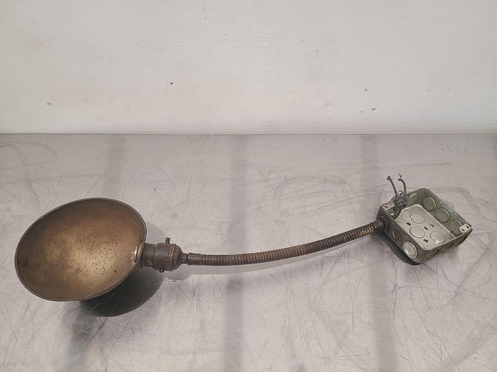 Used 20 Inch Work Light Goose Neck Industrial Seam Punk Lamp Machine Articulating 110V