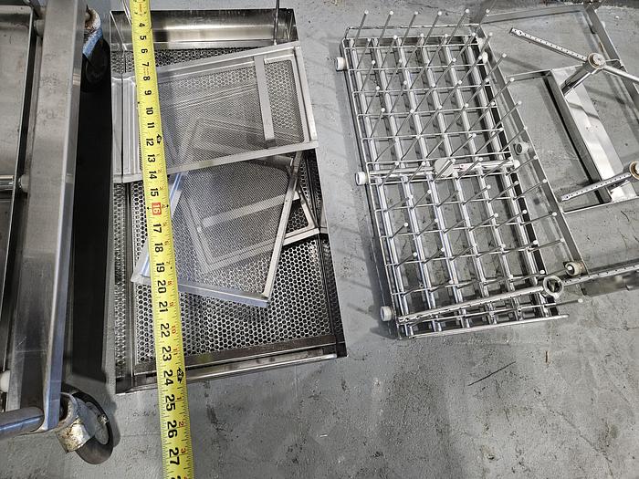 Used Stainless Steel Industrial Dishwasher Racks that fits AMSCO 400