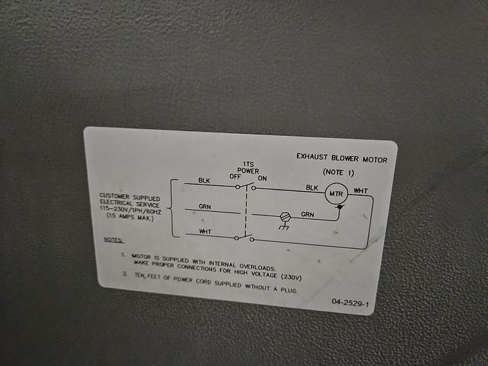 Used 2 HP Vacuum Dust Collector Ceiling or Floor Mount UAS Brand 115V