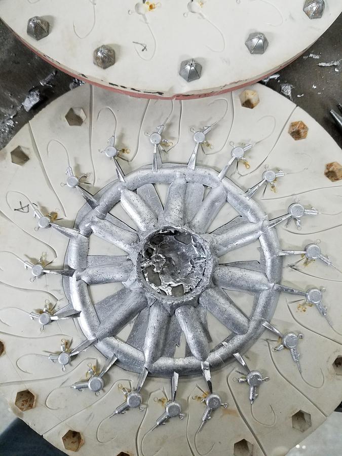 Used Fishing Jig Head Molds Custom Made Silicone Spin Casting Metal & Plastic