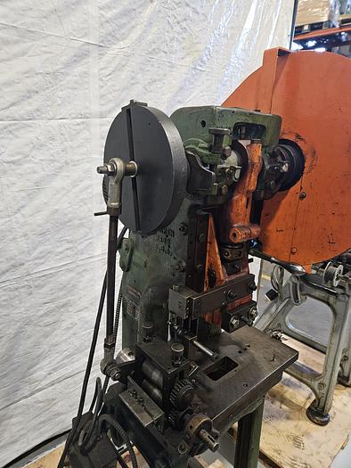 Used Perkins 9 Ton Punch Press  Stamping Crimping Steel Brass