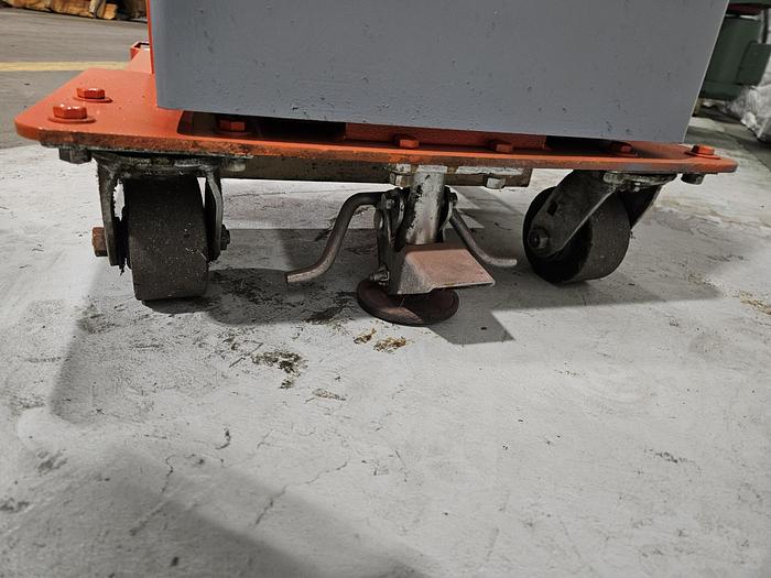 Used Beech Presto Electric Lift Truck with Roller Table Slide Heavy Items 70 inch max height 12 volt with charger