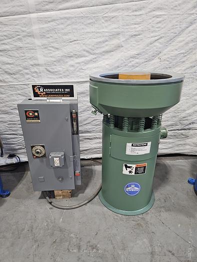 Used Sweco 1.2 Cubic Ft Vibratory Finisher 220V 3 Phase Polish Debur Metal Fast Finishing