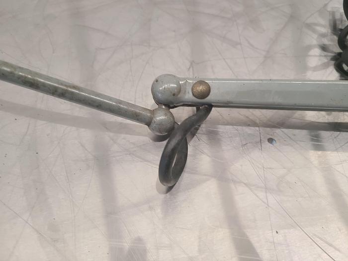 Used 35 Inch Work Light Industrial Steam Punk Lamp Machine Articulating 110V