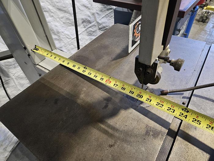 Used Rockwell Delta 20 Inch Metal Vertical Band Saw with Blade Welder 220V 3 Phase Variable Speed 