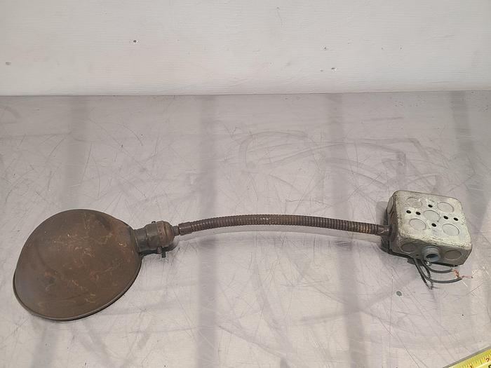 Used 20 Inch Work Light Goose Neck Industrial Seam Punk Lamp Machine Articulating 110V