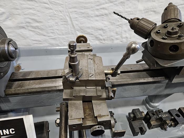 Used Wade American Made Dove Tail Turret Metal Lathe with Tooling RARE!