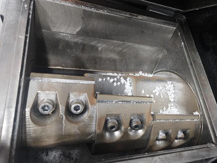 Used Rapid Model 150-21 Plastic Grinder Granulator 6 x 8 inch Throat 3 HP 220V 3Phase