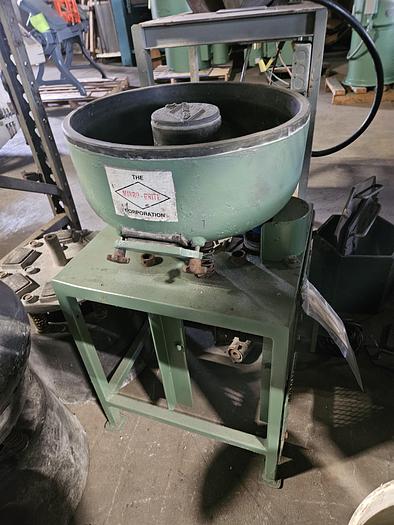 Used Mirro Brite Vibratory Finishing Machine 1/2 Cubic Ft 110V Polish Deburr Metal