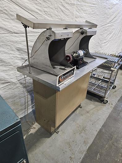 Used Polishing Buffing Double Head with Dust Collector Built-in 110V