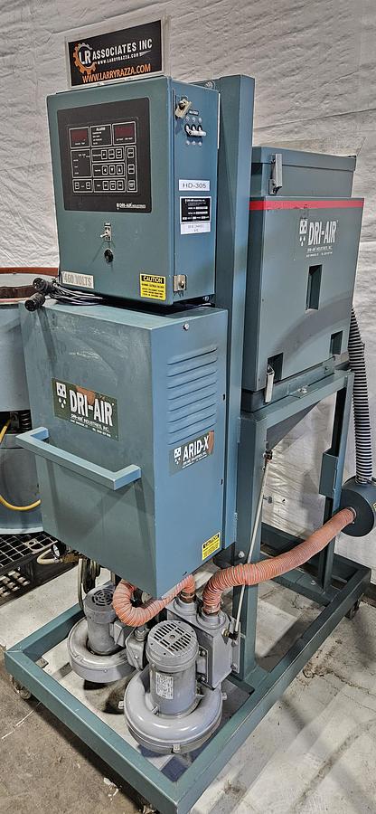 Used DRI-AIR ARID-X 35 HPPD HIGH-PERFORMANCE DESICCANT RESIN DRYER – DIGITAL DEW POINT CONTROL – 480V 3 PHASE – TESTED