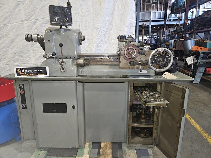 Used Hardinge Super Precision HC Chucker Turret Lathe with Tooling Running Perfectly! Drill Tap Groove FAST!