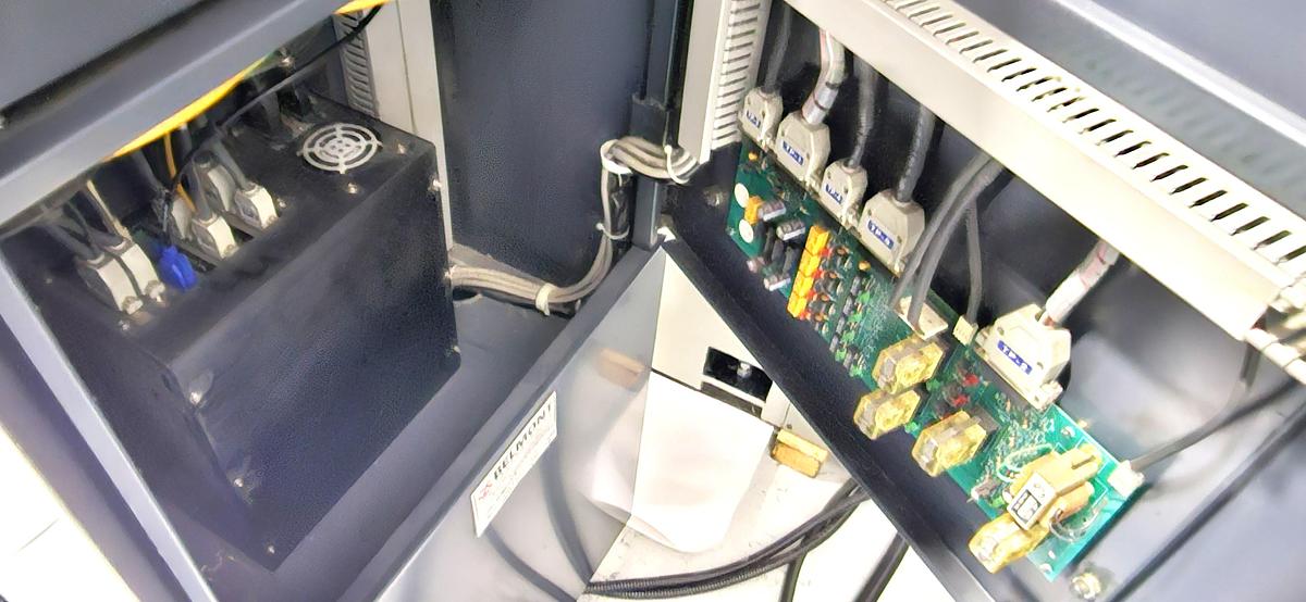 Used BELMONT TECHNOLOGIES CNC SINKER EDM – 60 AMP POWER SUPPLY – ORBITAL EDM HEAD – DROP TANK – FIRE SUPPRESSION – 220V 3 PHASE