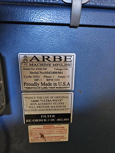 Used Double Head Polishing Buffing Machine with Built-in Dust Collector 110V 