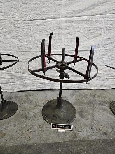 Used Littell 38 Inch Reel Payoff for feeding metal stock to power punch press