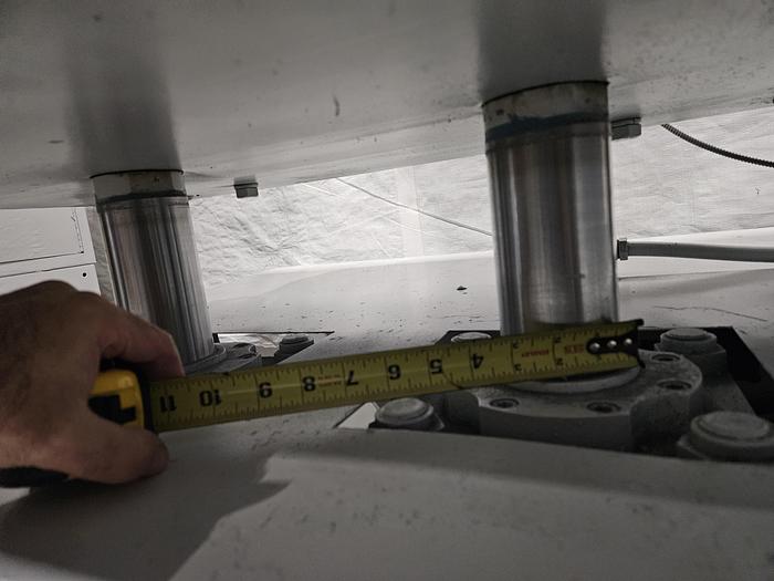 Used Wabash 100 Ton Hydraulic Press Model# 100-2424-STMAC with Heated Platens Molding & Laminating 