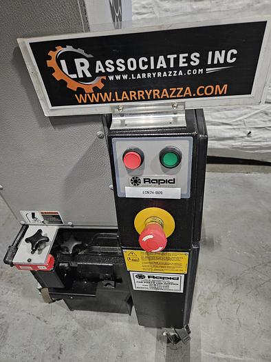 Used Rapid Model 150-21 Plastic Grinder Granulator 6 x 8 inch Throat 3 HP 220V 3Phase