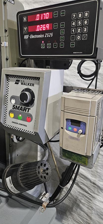 Used MITSUI MSG-200MH 6" x 12" PRECISION SURFACE GRINDER – WALKER SMART ELECTRIC CHUCK – DRO – VFD – BIJUR LUBRICATION – WORK LIGHT