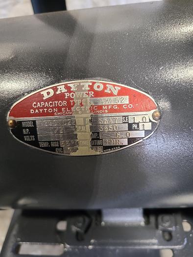 Used 6 Inch Dayton Belt Sander 110 Volt Cast Iron Heavy Duty