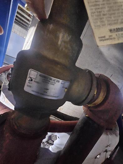 Used 150 Gallon Stainless Steel Pressure Vessel with stand and valves