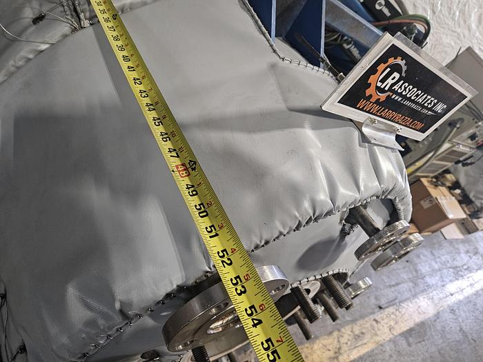 Used 175 Gallon Super Heavy Duty Stainless Steel Horizontal High Pressure Vessel Holding Tank Rated at 300F to -20F @ 90 PSIG Built in 2010