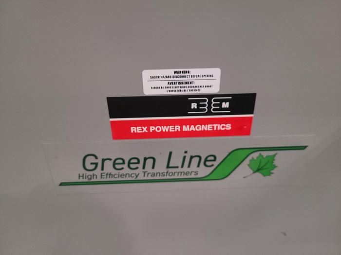 Used Green Line Rex Power Magnetics 3 Phase Transformer Primary 208 Secondary 416Y/240 75KVA TESTED!