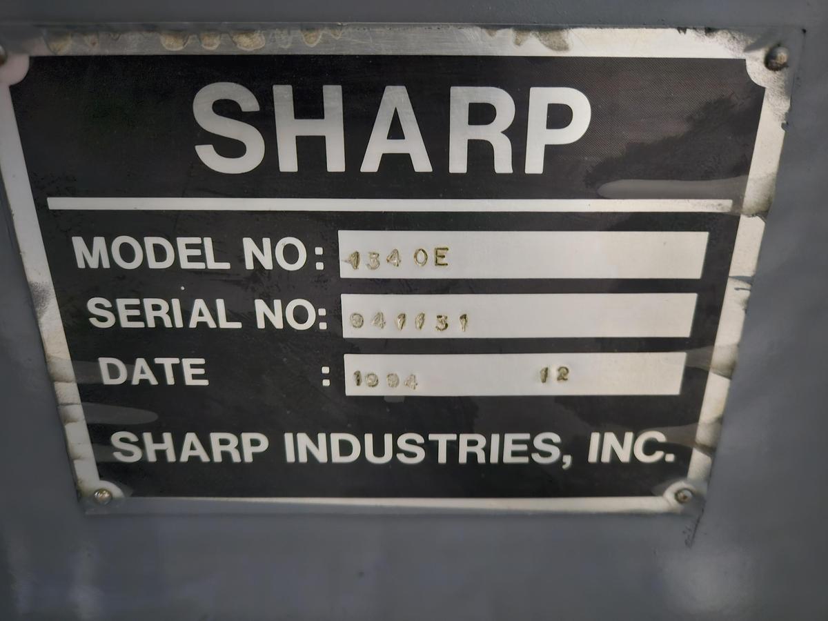 Used SHARP 1340E ENGINE LATHE – 13" x 40" – EXTENSIVE TOOLING – EXCELLENT CONDITION!!