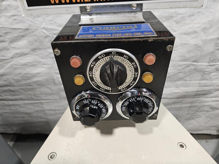 Refurbished Contenti 12" Rubber Mold 3 Post Vulcanizer 110 Volt Make Spin Cast Molds Fishing Tackle Jigs