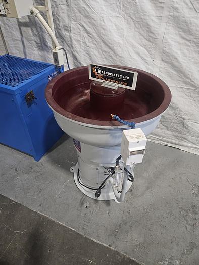 Used Vibratory Finishing Machine Tumbler 2 Cubic Foot 110V Debur Polish Metal & Plastic TESTED & RUNS EXCELLENT!