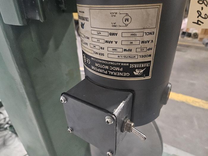 Used TWO Durant Motorized Braking Stock Reel Payoff with Coil Feed Sensors