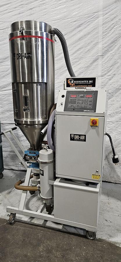 Used DRI-AIR HPD-4 HIGH-PERFORMANCE DESICCANT RESIN DRYER – RH150 150 LB STAINLESS STEEL HOPPER – DIGITAL DEW POINT CONTROL – 480V 3 PHASE – TESTED