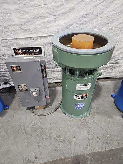 Used Sweco 1.2 Cubic Ft Vibratory Finisher 220V 3 Phase Polish Debur Metal Fast Finishing