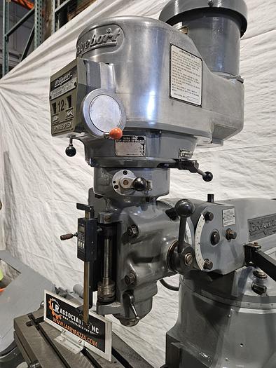 Used 2 HP Vari-Speed Bridgeport Milling Machine with Mitutoyo DRO Power Feed 230V 3 Phase
