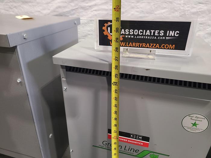 Used Green Line Rex Power Magnetics 3 Phase Transformer Primary 208 Secondary 416Y/240 75KVA TESTED!