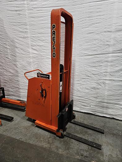 Used Presto Electric Lift Truck Manual Push Model C62 counterweight stacker 1000 Lb Capacity 