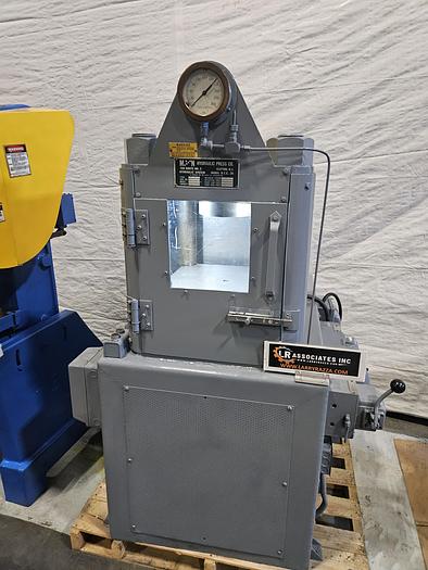 Used Clifton 200 Ton Hydraulic Hobbing Coining Press Metal Forming Brass Copper Steel Gold Silver 