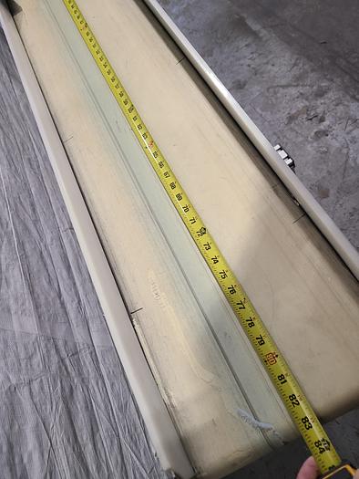 Used Automation Motorized Conveyer 7 Feet by 12 Inches Adjustable Legs 110 Volts