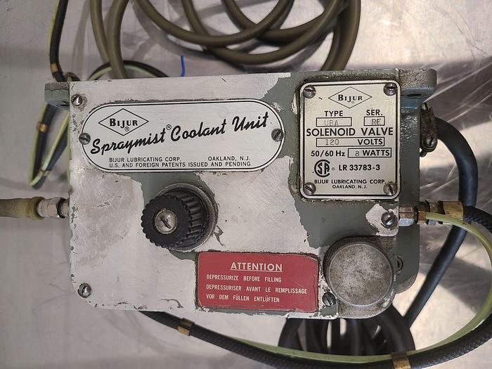 Used BIJUR Spraymist Coolant Unit for cutting Metal on Milling Lathe Saw Machinery Metal Lubrication