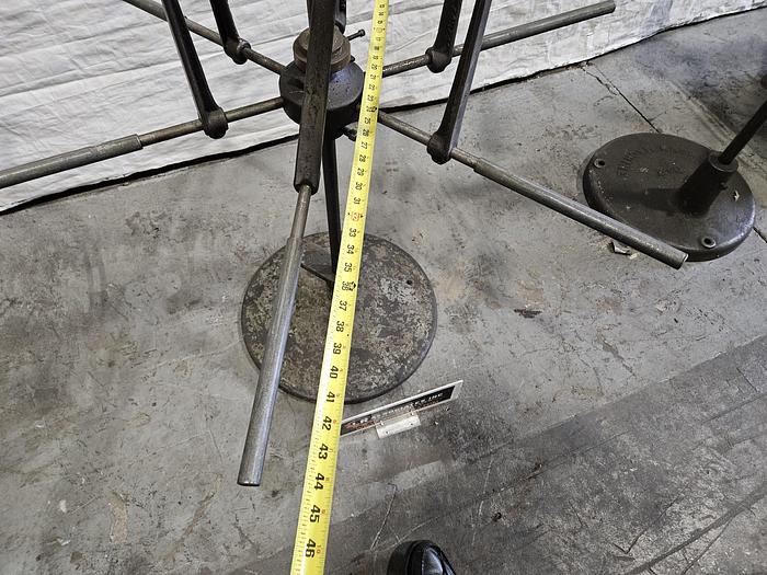 Used Littell 45 Inch Reel Payoff for feeding metal stock to power punch press