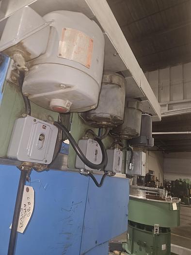 Used Buffalo Forge Quad Drill Press with Emrick Tapping Head 220V 3 Phase Drilling Tapping Machine