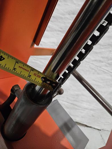 Used Beech Presto Electric Lift Truck with Roller Table Slide Heavy Items 70 inch max height 12 volt with charger