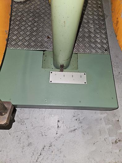 Used 4" Stock Leveler with double adjustable payoff reels stock feed press side