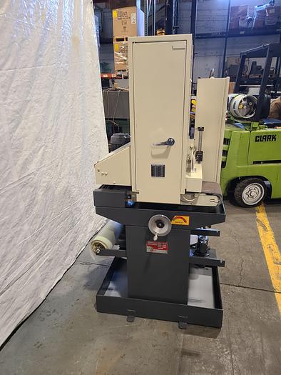 Used Timesavers Model 1111-11-0 Dry or Wet Conveyor 9" Belt Sander Mini Belt Semi Automatic