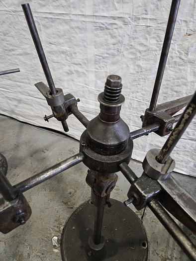 Used Littell 31 Inch Reel Payoff for feeding metal stock to power punch press